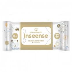 Салфетки влажные для детей, Inseense (Инсинс) 22 шт арт. Ins0122 с лосьоном