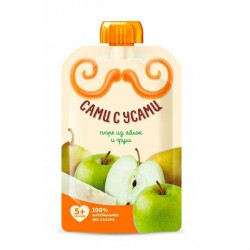 Пюре Сами с Усами яблоко груша с 5 мес 100 г