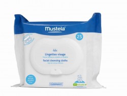 Салфетки для лица очищающие, Mustela (Мустела) 25 шт бебе физиобеби