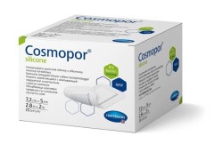 Повязка пластырного типа, Cosmopor (Космопор) р. 7.2смх5см №25 арт. 901101 Силикон впитывающая с контактным слоем из силикона